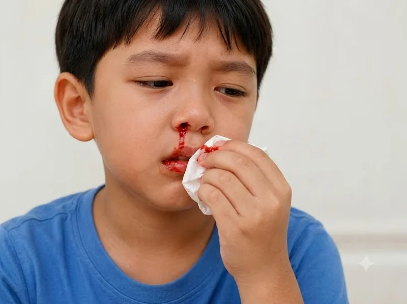 Chảy máu cam kéo dài hoặc kèm chóng mặt cần được kiểm tra y tế
